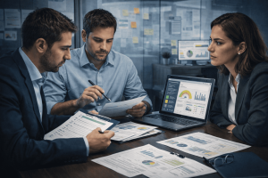 Grupo falando de NR-1 e riscos psicossociais